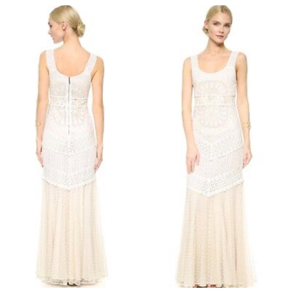 ALICE + OLIVIA Kimberly Sleeveless Embroidered Maxi Dress - Picture 10 of 13